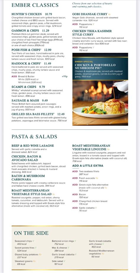 ember inn menu|ember inns christmas menu prices.